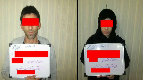 ضیافت کثیف زن و شوهر جوان در خودروی سرقتی در شهر زیبا + عکس 