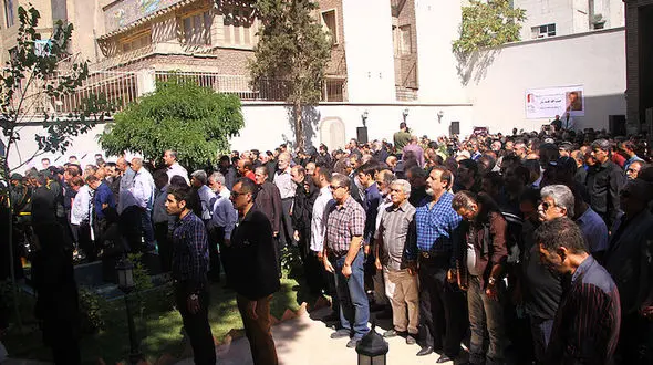 گزارش تصویری از تشییع پیکر حبیب‌الله کاسه ساز