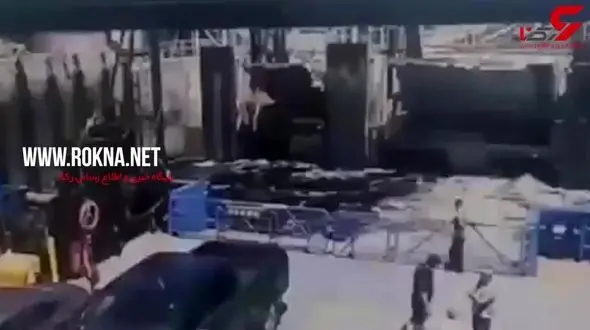 سقوط جالب خودرو روی عرشه کشتی +فیلم 