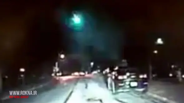 فیلم پرواز شی فضایی عجیب در آسمان  +فیلم