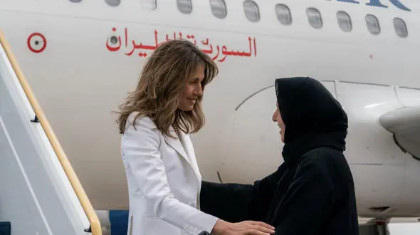 عکس جدید از اولین سفر همسر بشاراسد بعد از ۱۲سال بحران سوریه