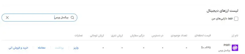 لیست شدن پیکسل ورس در بیت 24