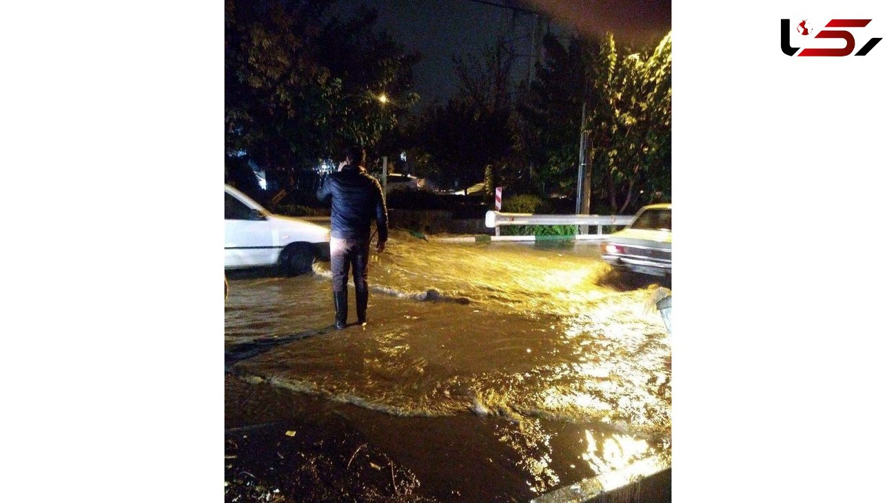وحشت مردم از سیلاب پل ابوذر  در شب گذشته + عکس