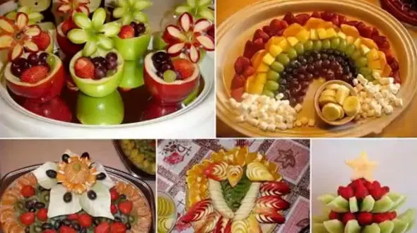 تزیین های شگفت انگیز سالاد و میوه  +فیلم 
