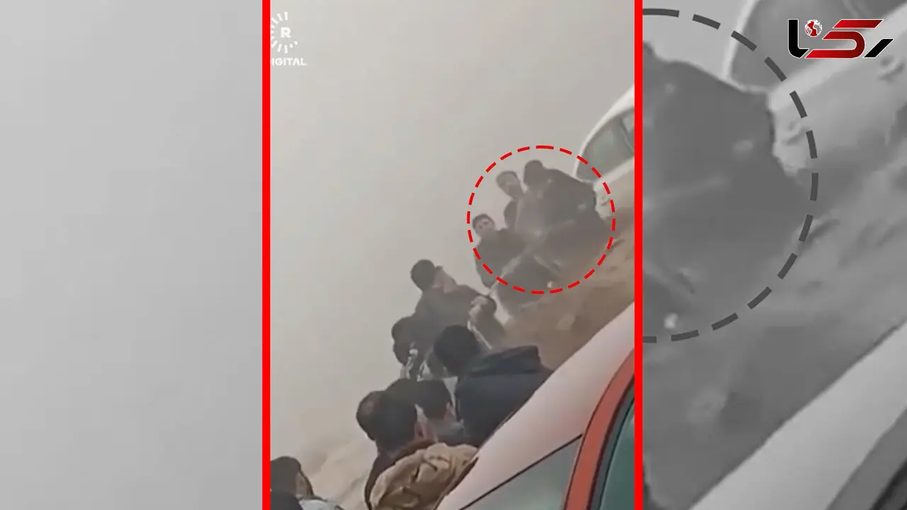 فیلم لحظه وحشت در کرکوک / سیل جان نوزاد و یک مرد را گرفت
