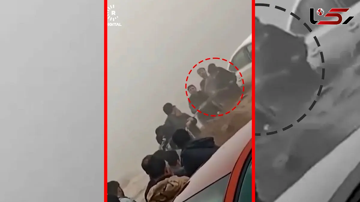 فیلم لحظه وحشت در کرکوک / سیل جان نوزاد و یک مرد را گرفت