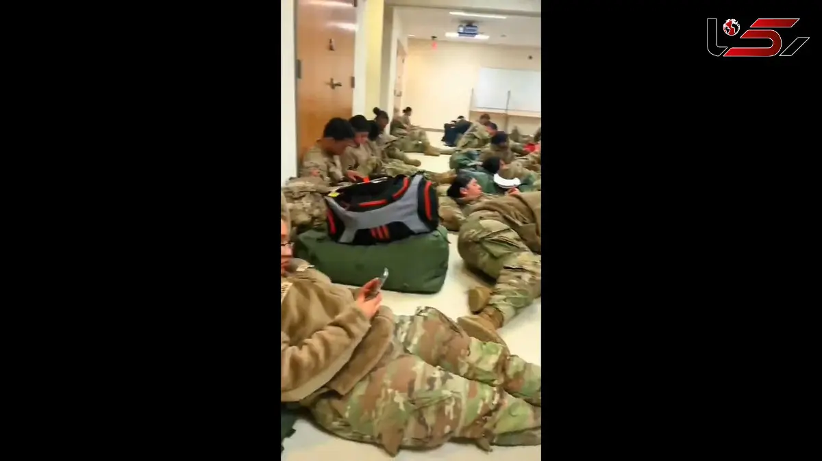 فیلم قایم شدن نیروهای آمریکایی در راهروهای هتل های امارات