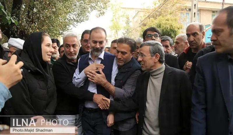 تشیع جنازه خواهر احمدی نژاد 