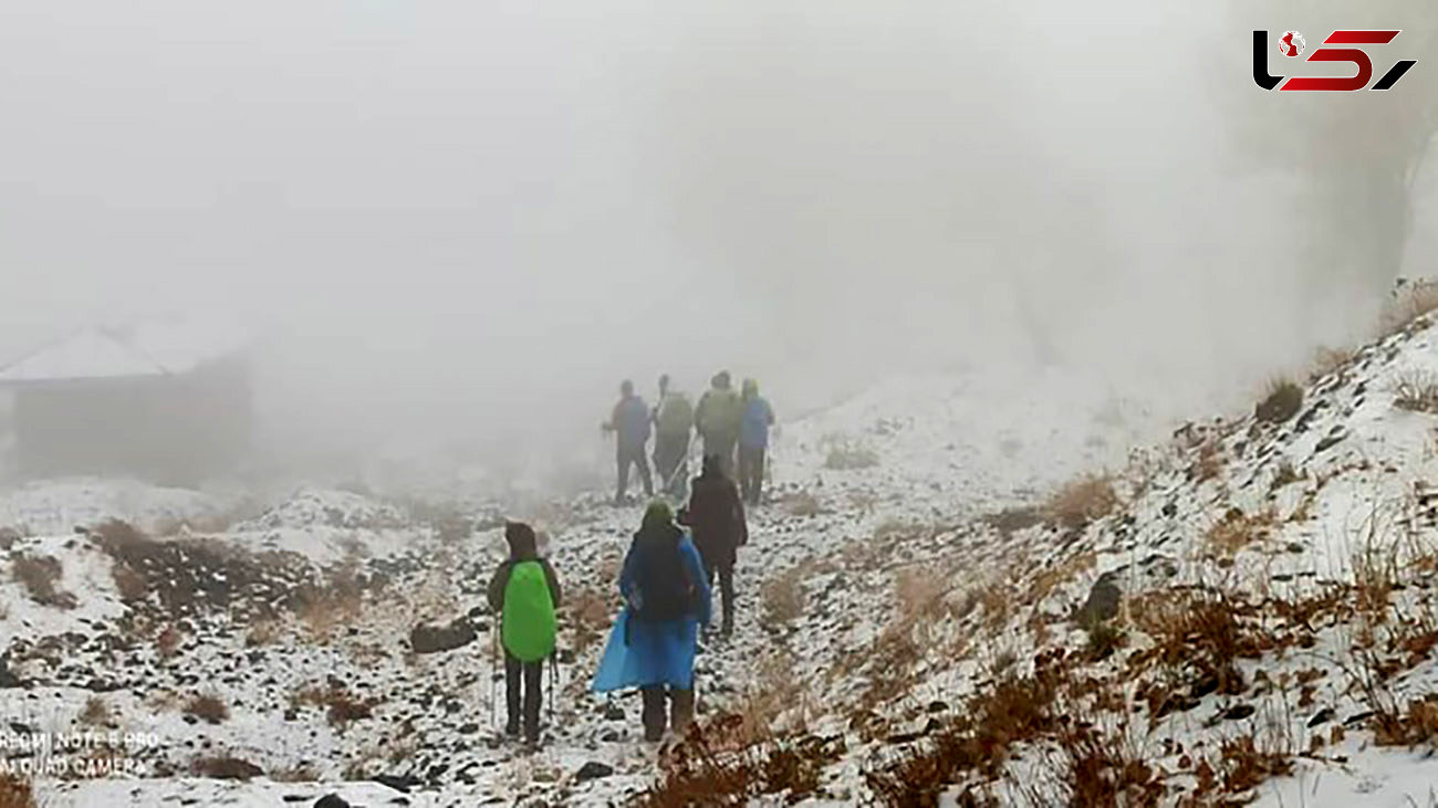 9 کوهنورد تهرانی در گردنه کلکچال اسیر برف و کولاک شدند 