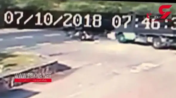 فیلم دیده نشده از تصادف وحشتناک جورج کلونی با موتور سیکلت