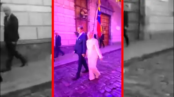 فیلم لحظات شخصی رئیس جمهور ونزوئلا در شهر