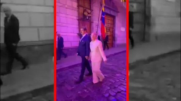 فیلم لحظات شخصی رئیس جمهور ونزوئلا در شهر