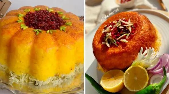 ایده‌ های ساده ولی خاص برای تزئین ته چین گرد