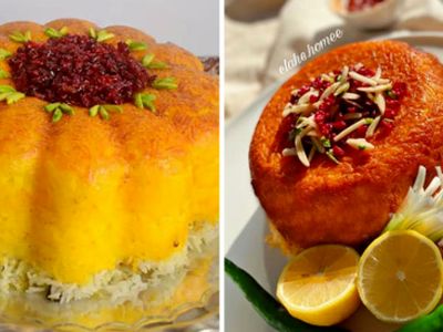 ایده‌ های ساده ولی خاص برای تزئین ته چین گرد