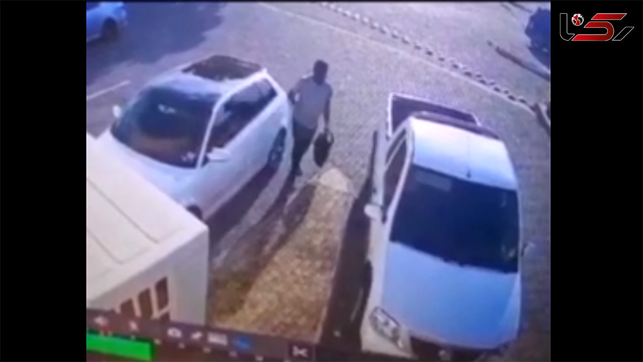 ببینید/ فریم‌ به‌ فریم از لحظه سرقت از یک خودرو توسط یک دزد حرفه‌ای مقابل دوربین‌ها! + فیلم