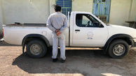 سگ‌ گردانی با ماشین پلاک قرمز در آبادان / یک کارمند دستگیر شد  + فیلم