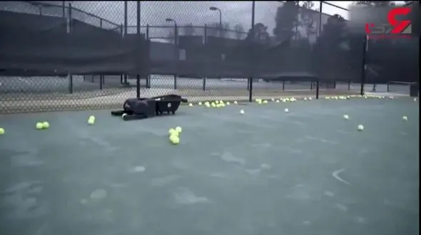 ربات توپ تنیس جمع کن هم به بازار آمد +فیلم