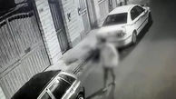 فیلم لحظه رنگ پاشی مرد عقده ای روی ماشین تهرانی ها / ردپای یک زن+عکس و فیلم