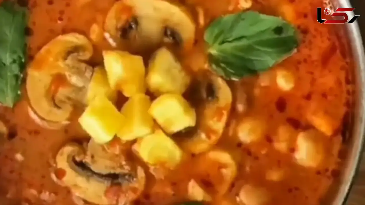 راز لعاب دار و خوشمزه شدن خوراک لوبیا و قارچ + فیلم