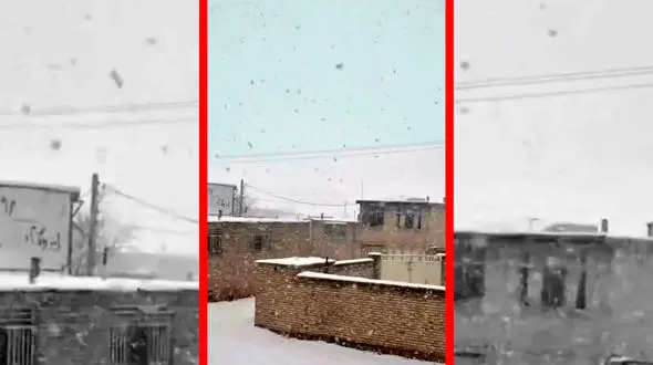 فیلم مناظر زمستانی و برفی بلداجی