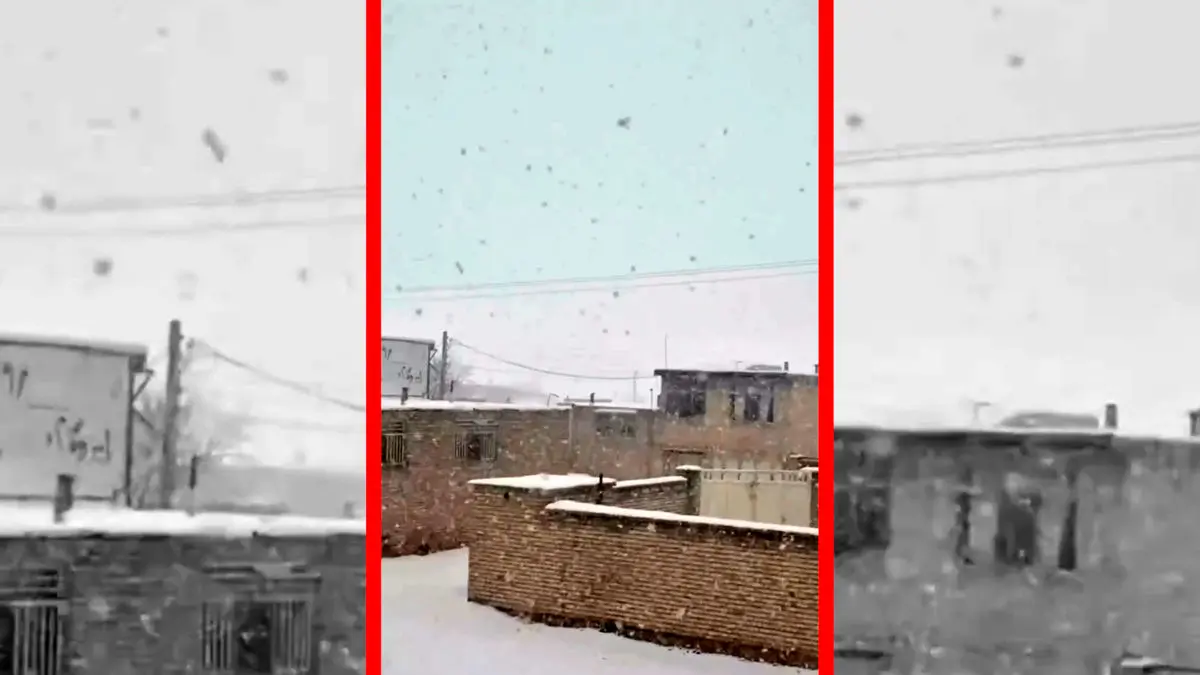 فیلم مناظر زمستانی و برفی بلداجی