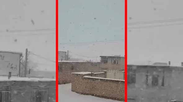 فیلم مناظر زمستانی و برفی بلداجی