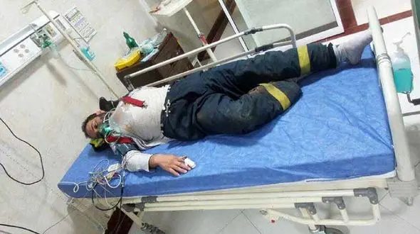 ماسک من مال تو!زنده بمان!/آتش نشان مشهدی ایثار کرد و.. + عکس