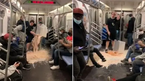 اقدام احمقانه مرد جوان برای جذب فالوور در ملاعام + فیلم