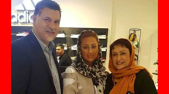 عکس لورفته از مادرزن علی دایی و همسرش