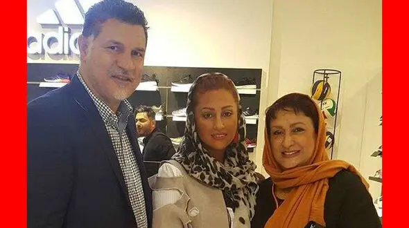 عکس لورفته از مادرزن علی دایی و همسرش