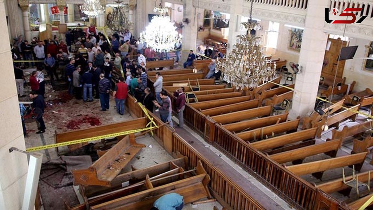  داعش اسامی عاملان انتحاری در کلیسای مصر را اعلام کرد+فیلم لحظه انفجار