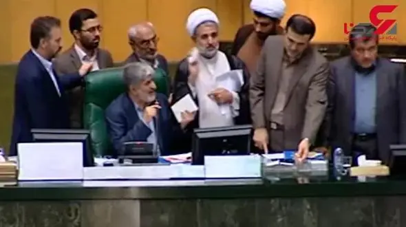 فوری / درگیری شدید و قهر 2 عضو هیئت رئیسه مجلس +فیلم