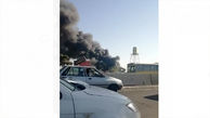 آتش سوزی در کارخانه بهنوش + فیلم 