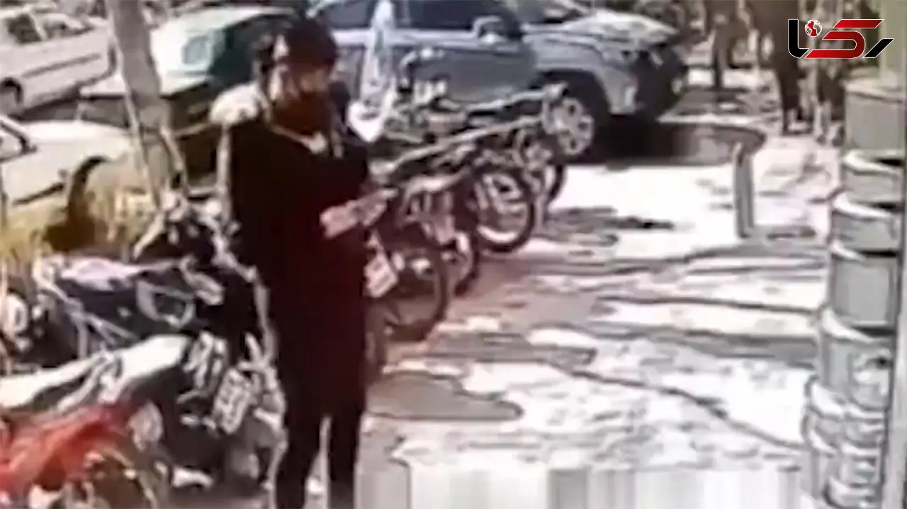 فیلم لحظه سرقت سرویس قابلمه در روز روشن