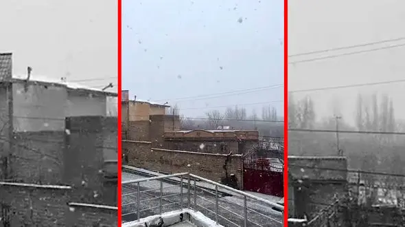 فیلم زیبایی‌های برف در روستای باراندوز