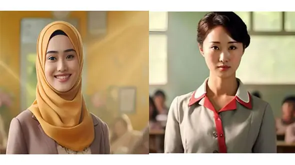 هوش مصنوعی هر کشور را شبیه یک معلم تصویرسازی کرد/ معلم ایرانی زیباترین...+ عکس 