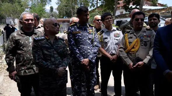 بازدید وابستگان نظامی ۲۰ کشور از جنایات رژیم صهیونیستی در زندان اوین 