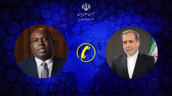 گفتگوی تلفنی وزرای امور خارجه جمهوری اسلامی ایران و انگلیس