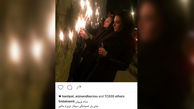لیندا کیانی در کنار شمع ها جای چه کسی را خالی کرد +عکس 
