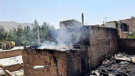 عکس های آتش سوزی خانه متروکه جنوب تهران