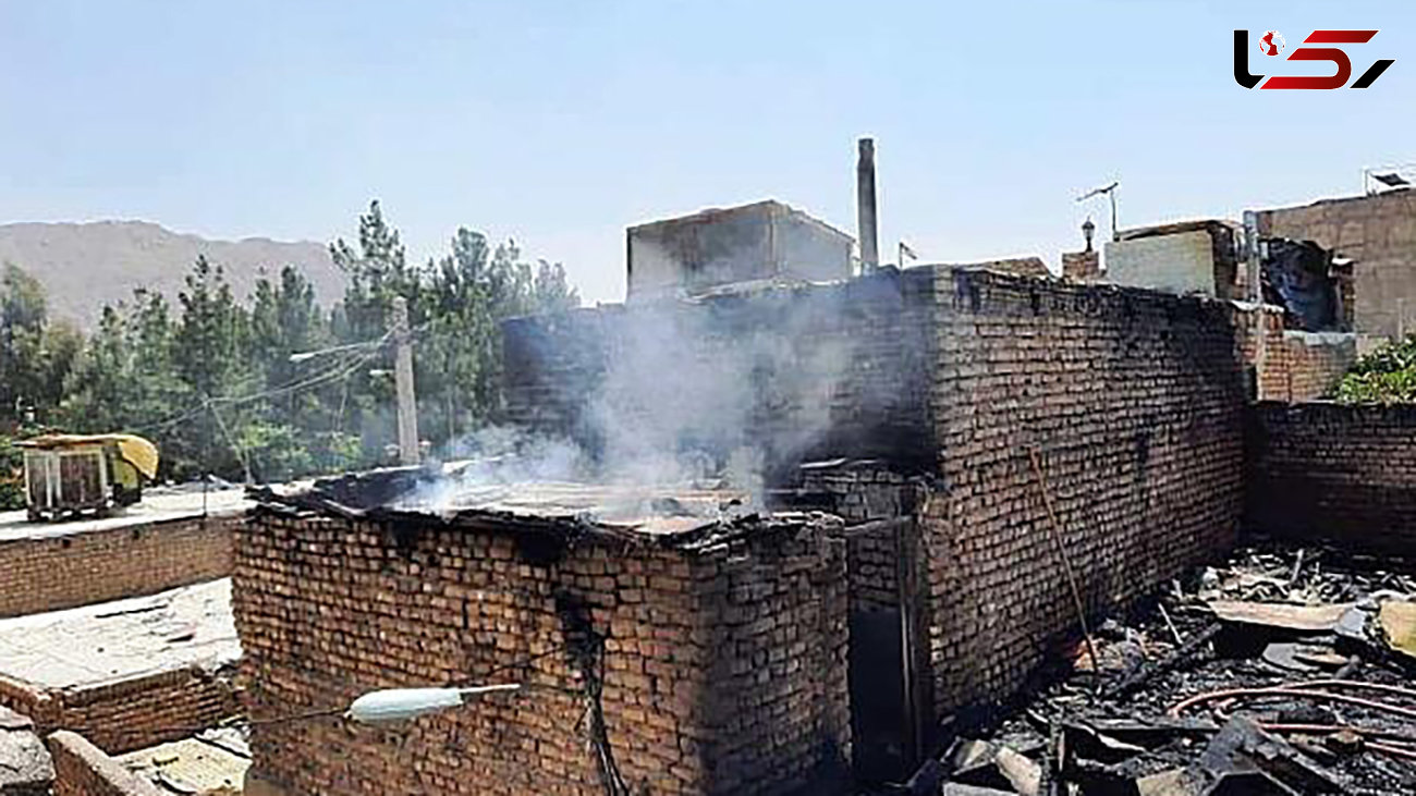 عکس های آتش سوزی خانه متروکه جنوب تهران