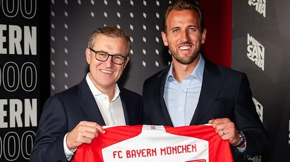 هری کین رسما به بایرن مونیخ پیوست + فیلم