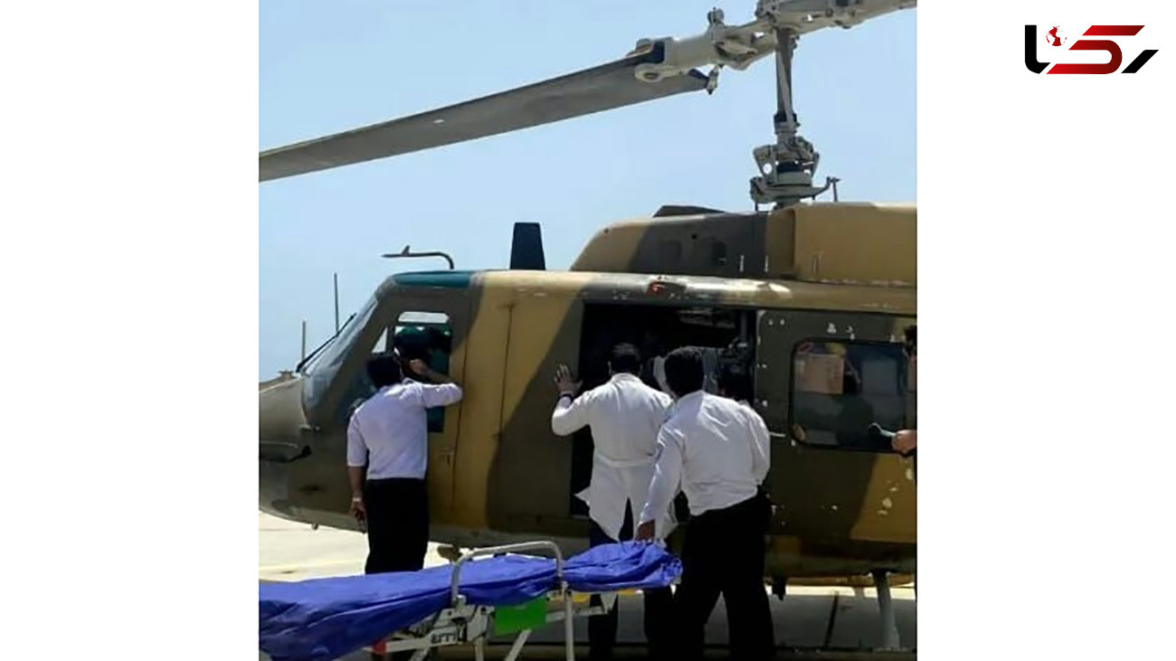 پرواز هلیکوپتر امداد برای نجات جان مرد 70 ساله  