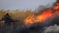 مهار آتش‌سوزی در حریم میراث جهانی قلعه دختر فیروزآباد