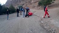 نجات دو جوان گرفتار در ارتفاعات مخملکوه 
