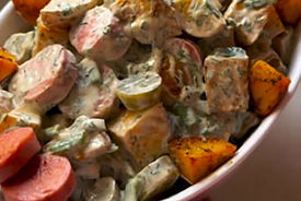 طرز تهیه سالاد کارتوفل پیش غذای آلمانی + فیلم