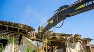 تخریب ساخت و سازهای غیر مجاز در شهر صدرا