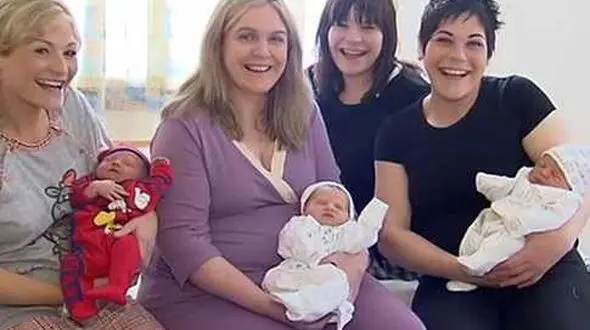 زایمان عجیب 3 خواهر در یک روز +عکس