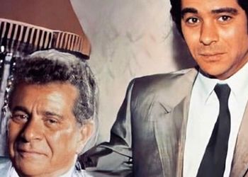 عکس / سفر در زمان / «استوارت ویتمن و بهروز وثوقی» در پشت صحنه فیلم قهرمانان /  سال 49