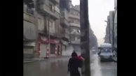  فیلم لحظه فرو ریختن ساختمانی در «حلب» سوریه بر اثر زمین‌لرزه